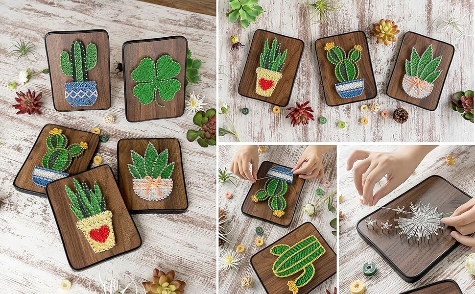 String Art DIY Kit - Avocado. Wizardi Craft Kit F07-M12-3-DHBC28014