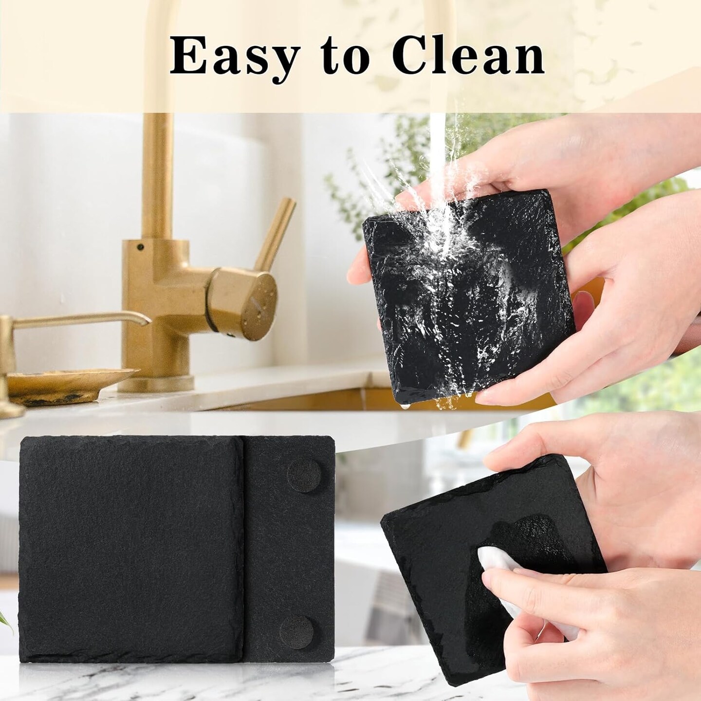 36 PCS Slate Coasters Bulk for Drinks