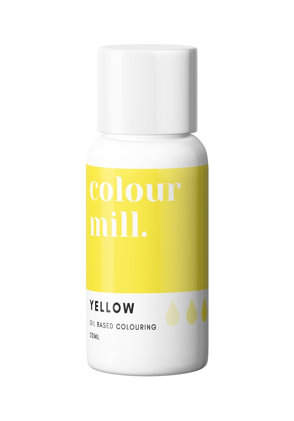 20ml Yellow Oil Based Colouring for Vibrant Buttercream Ganache Fondant Cake Batter and More