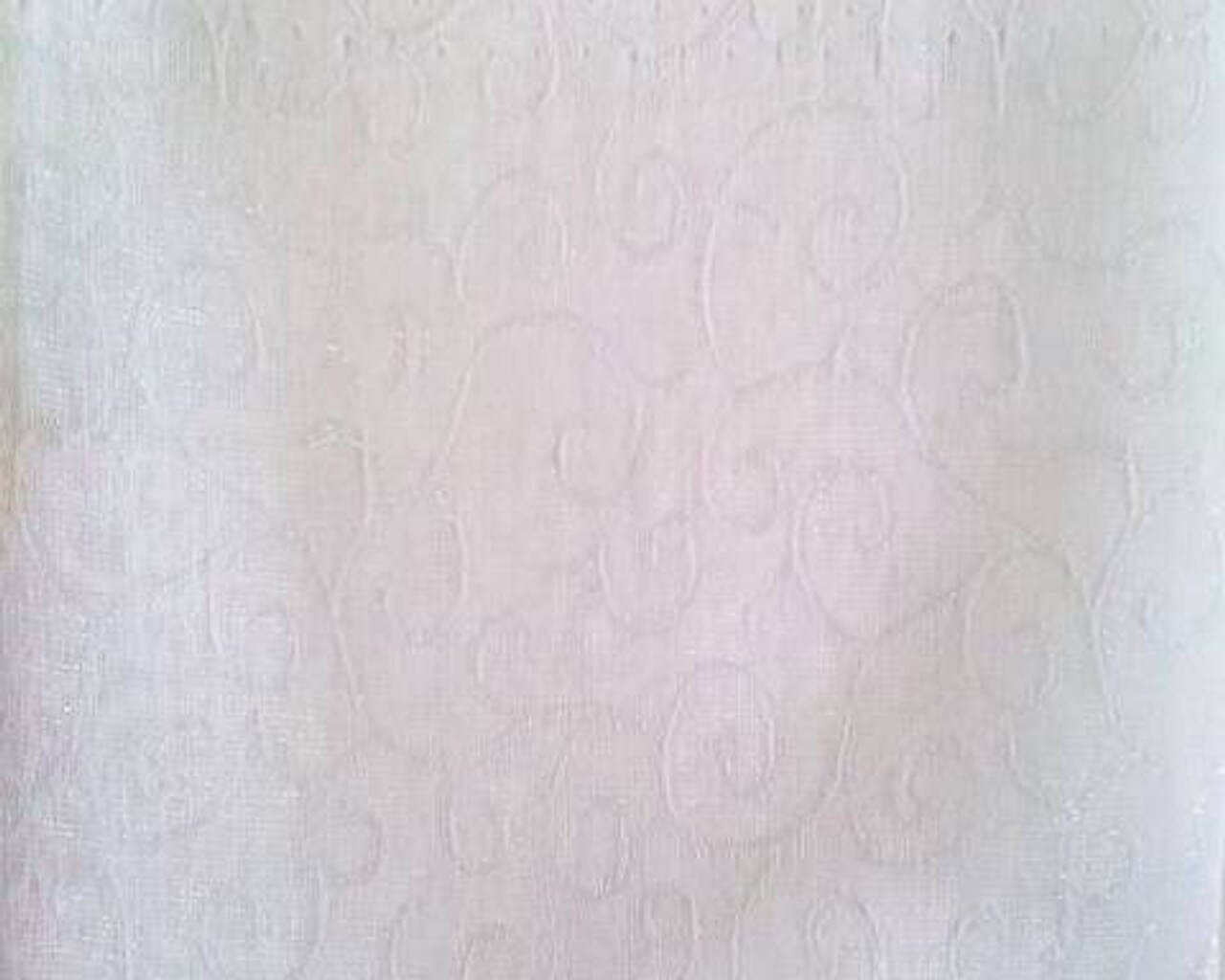 1 Yard White Swirl Organza Jacquard Apparel Fabric Decorative Weave, 57/58&#x22; Wide