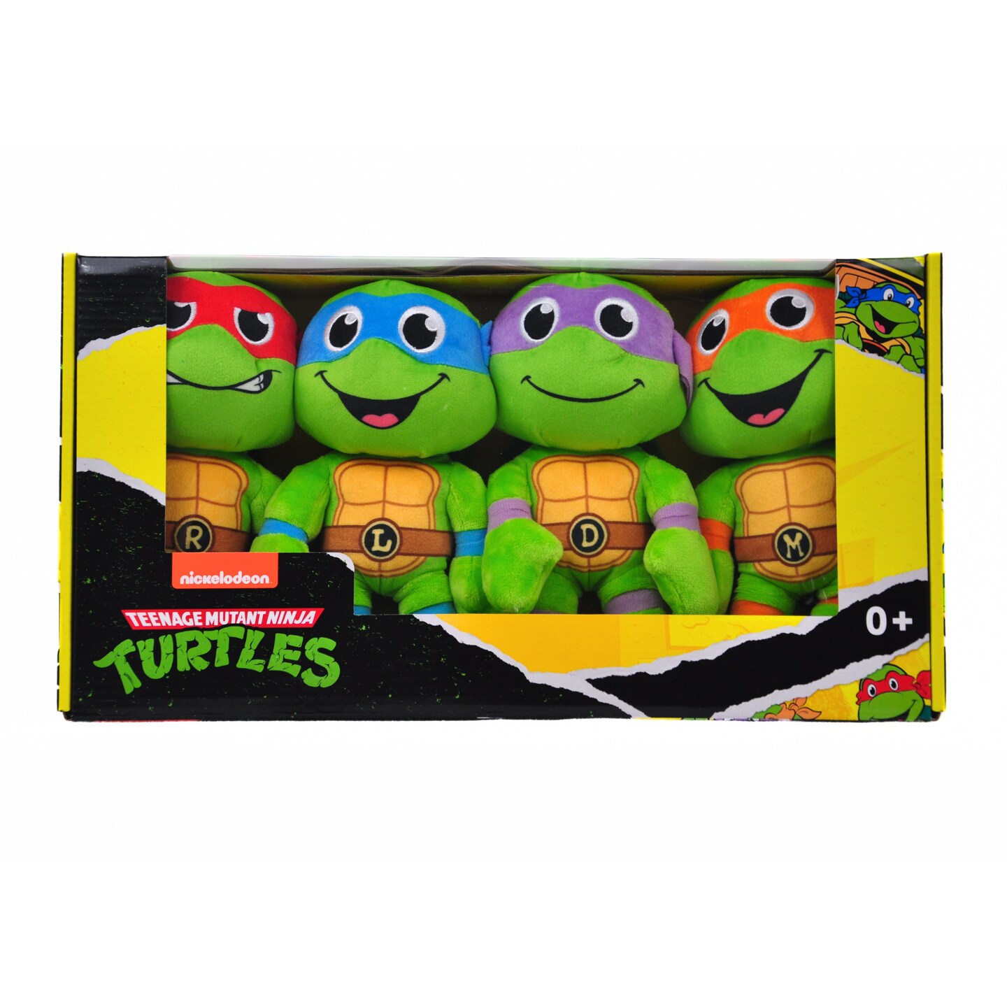 Legend Toys TMNT 8&#x201D; Basic Plush Starter 4-Pack, Leonardo, Donatello, Raphael and Michelangelo - Officially Licensed