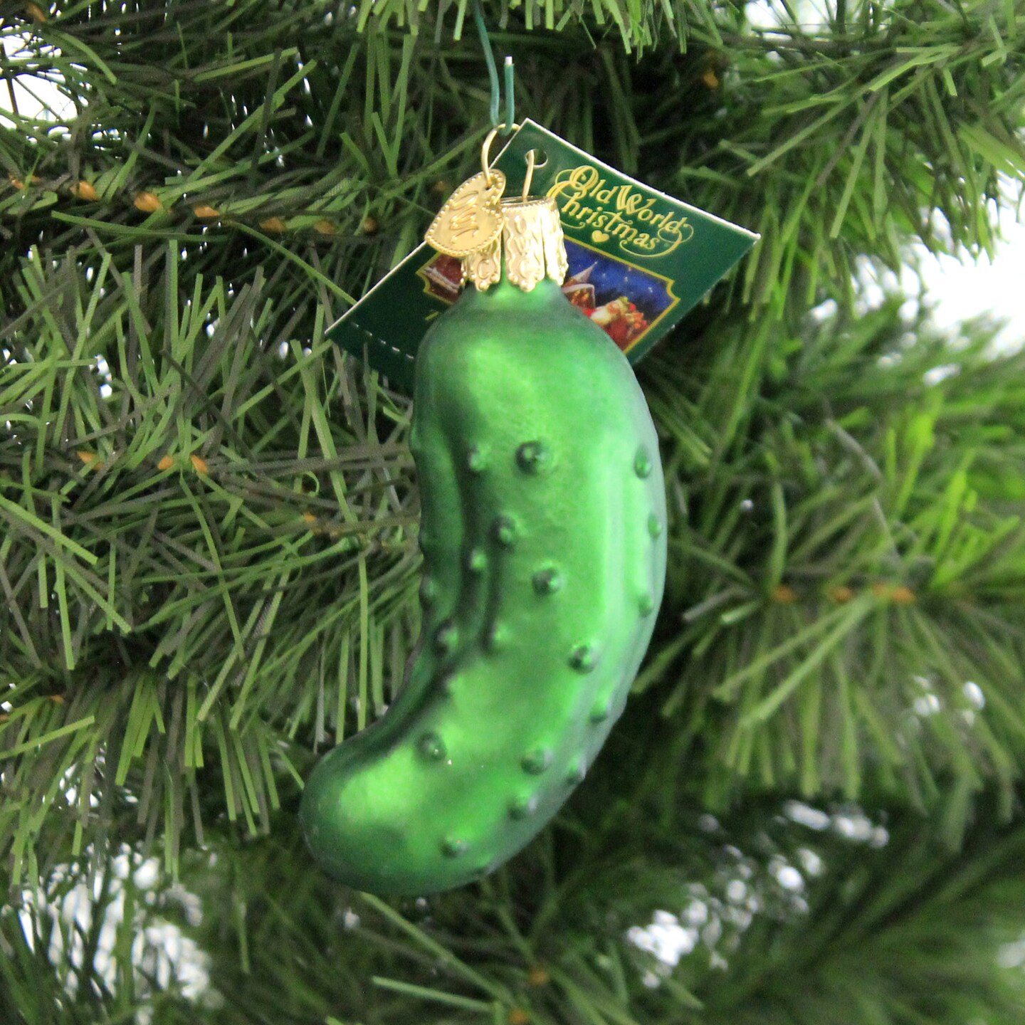 Old World Christmas 3.75 In Pickle Christmas Tree Ornament , Christmas Decor Owc Ornament Vegetable Fruit