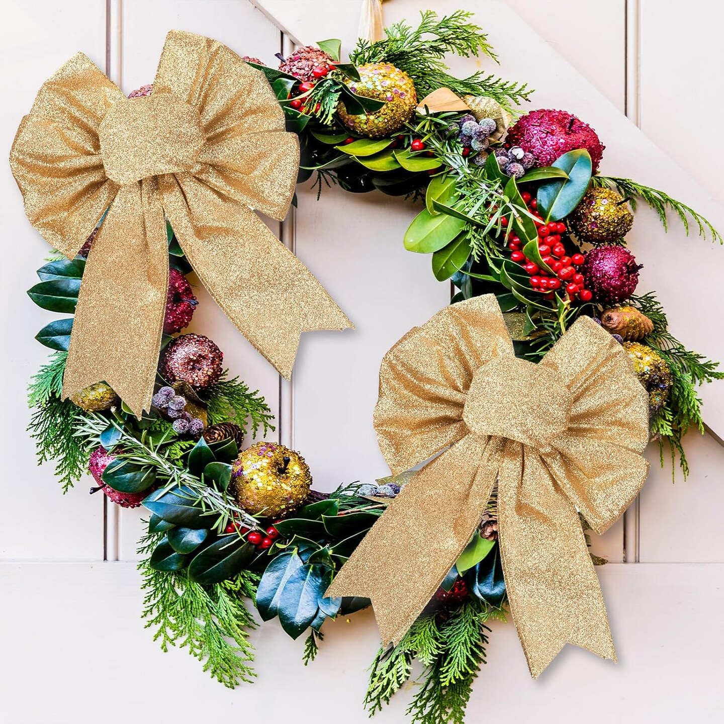 Gold Christmas Ribbon Wired