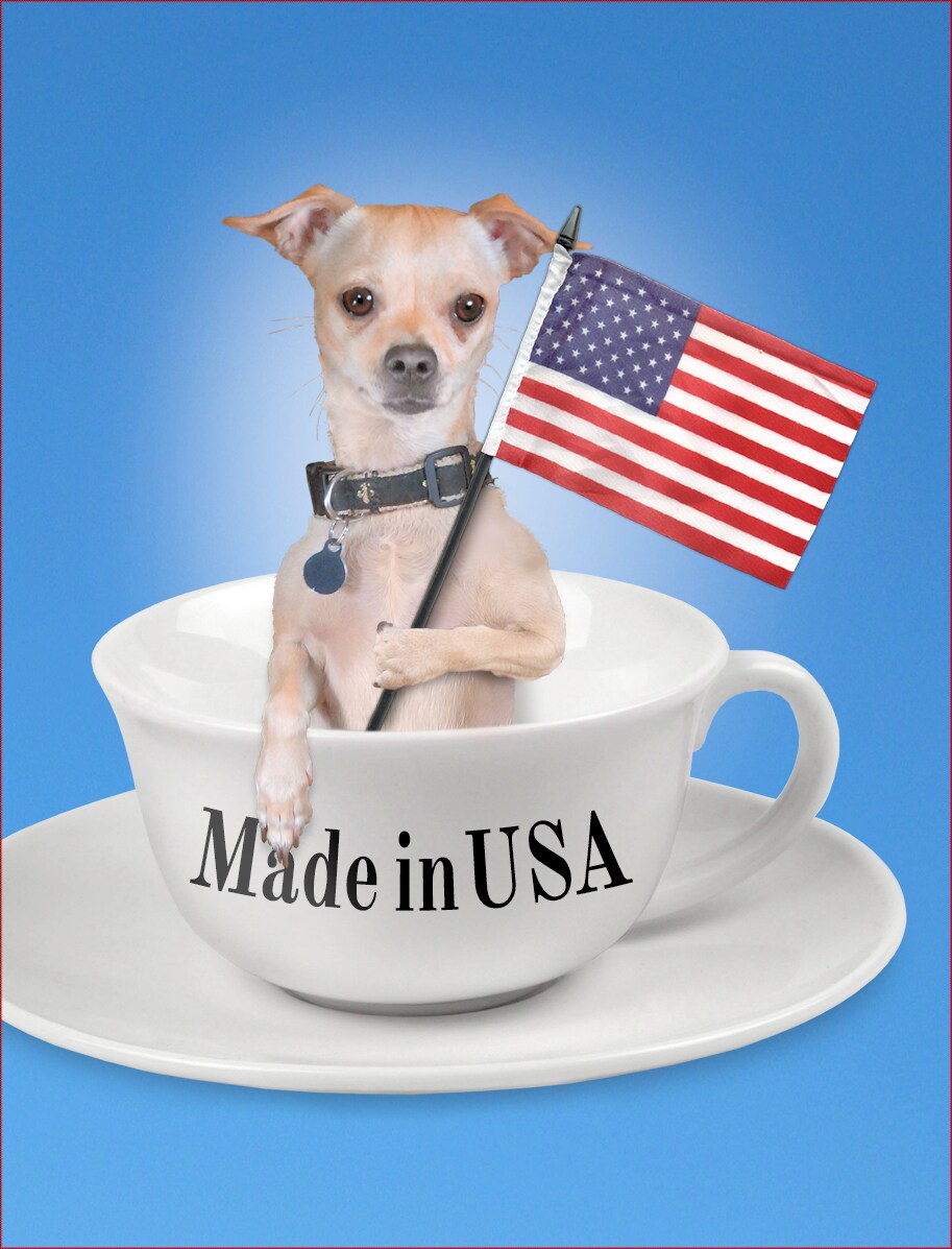 Antiqued Brass Stampings Sitting Dog Charms - Set of Six - AB-C30