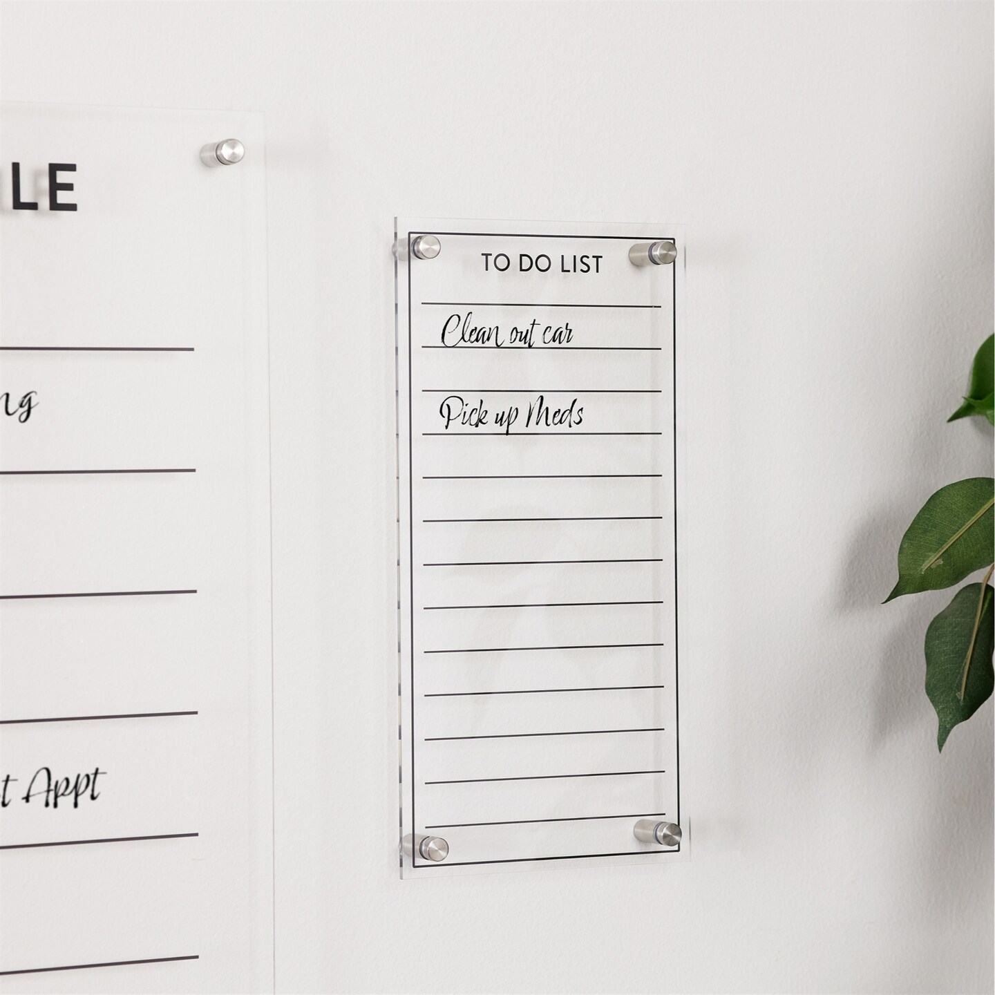 Melrose To Do List Acrylic Dry Erase Board - 13&#x22;