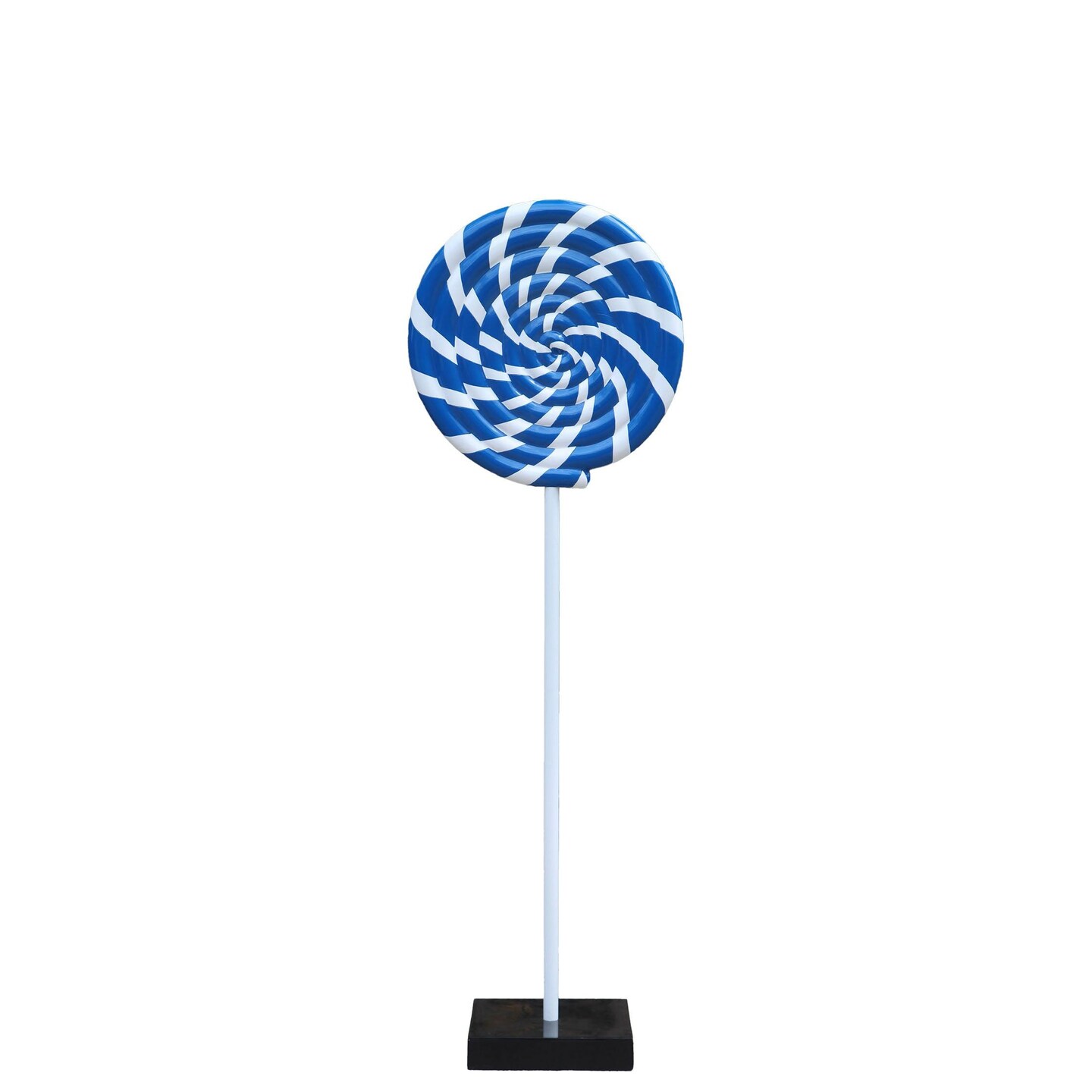 Blue Swirl Lollipop Over Sized Statue