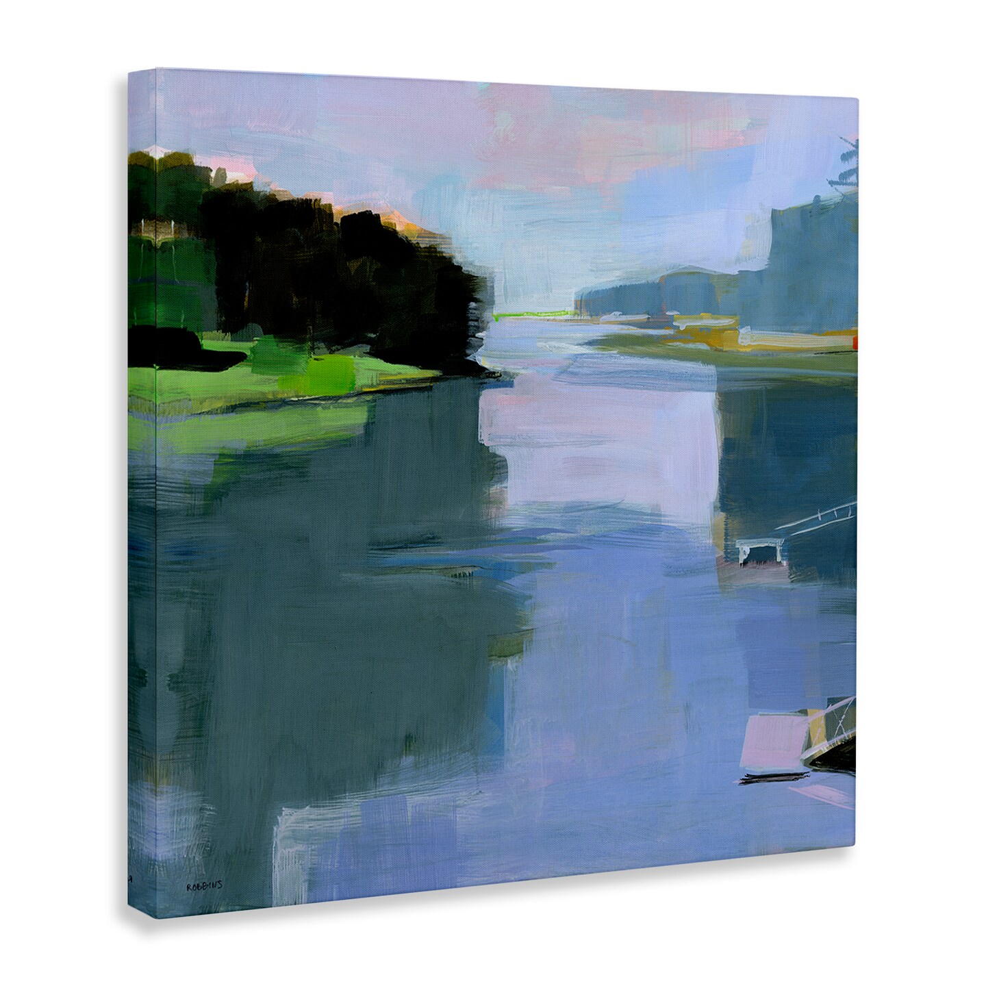 Stupell Industries Water Reflection Abstract Canvas Design by Kathleen Robbins