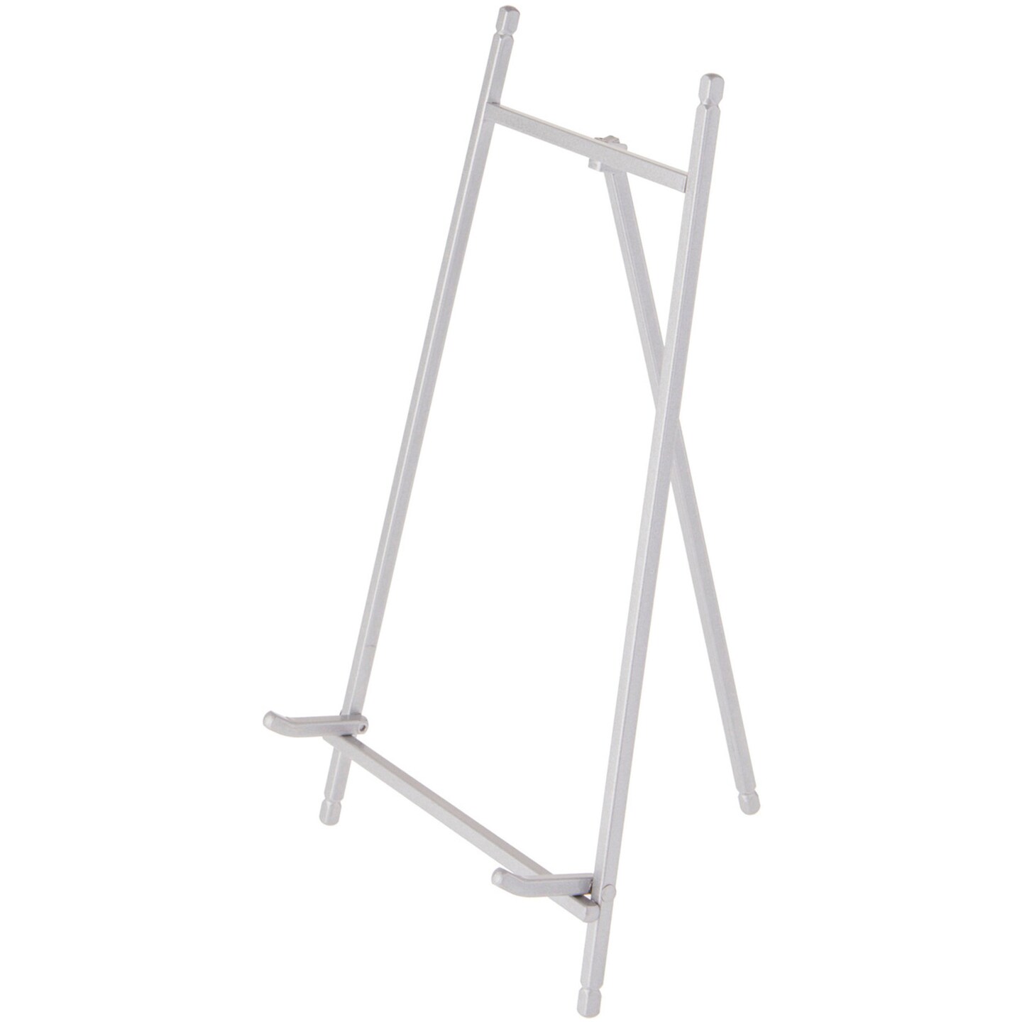 Bard&#x27;s Satin Silver Metal Easel, 12&#x22; H x 7&#x22; W x 7.75&#x22; D