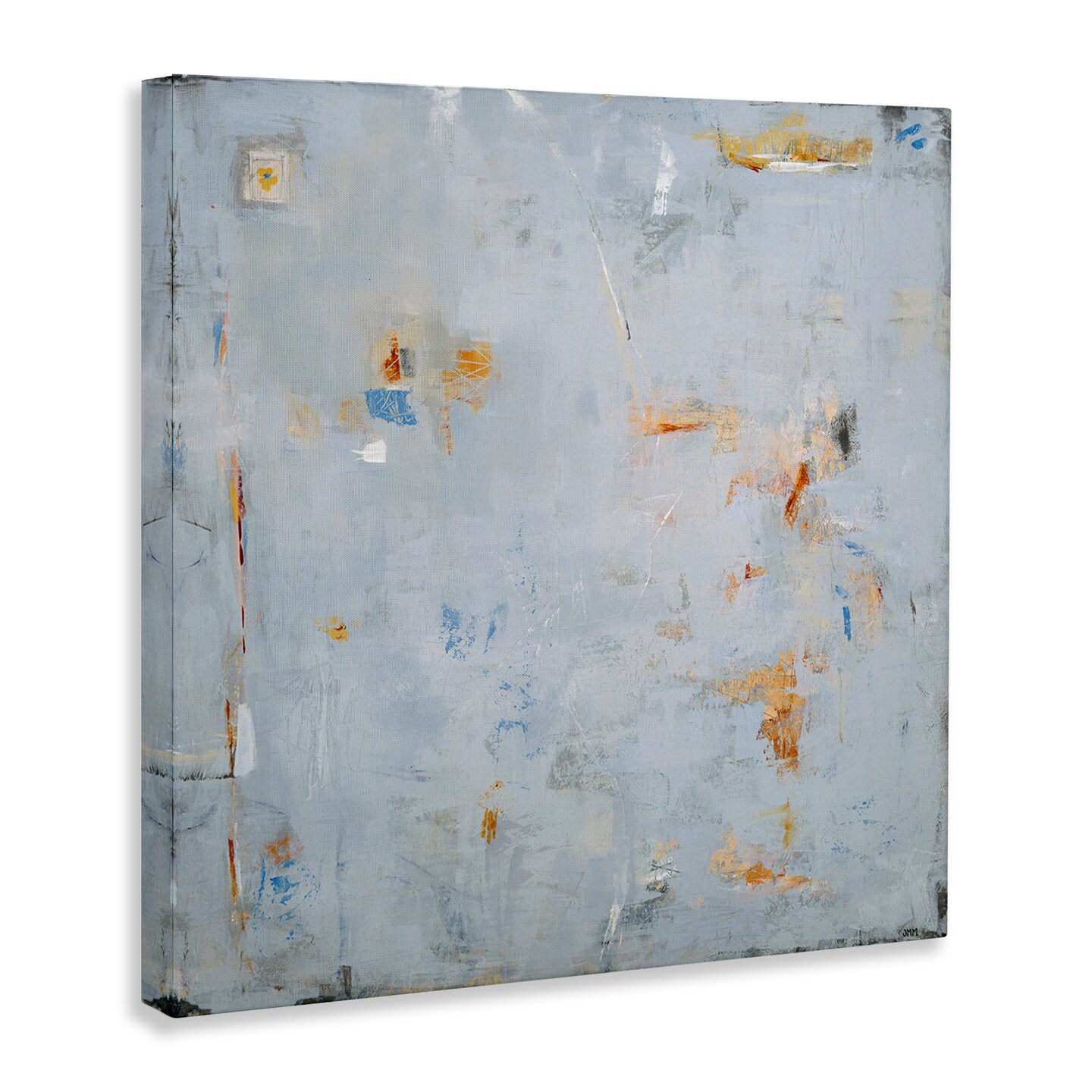 Stupell Industries Abstract Grey & Accents Canvas Design by Jodi Major