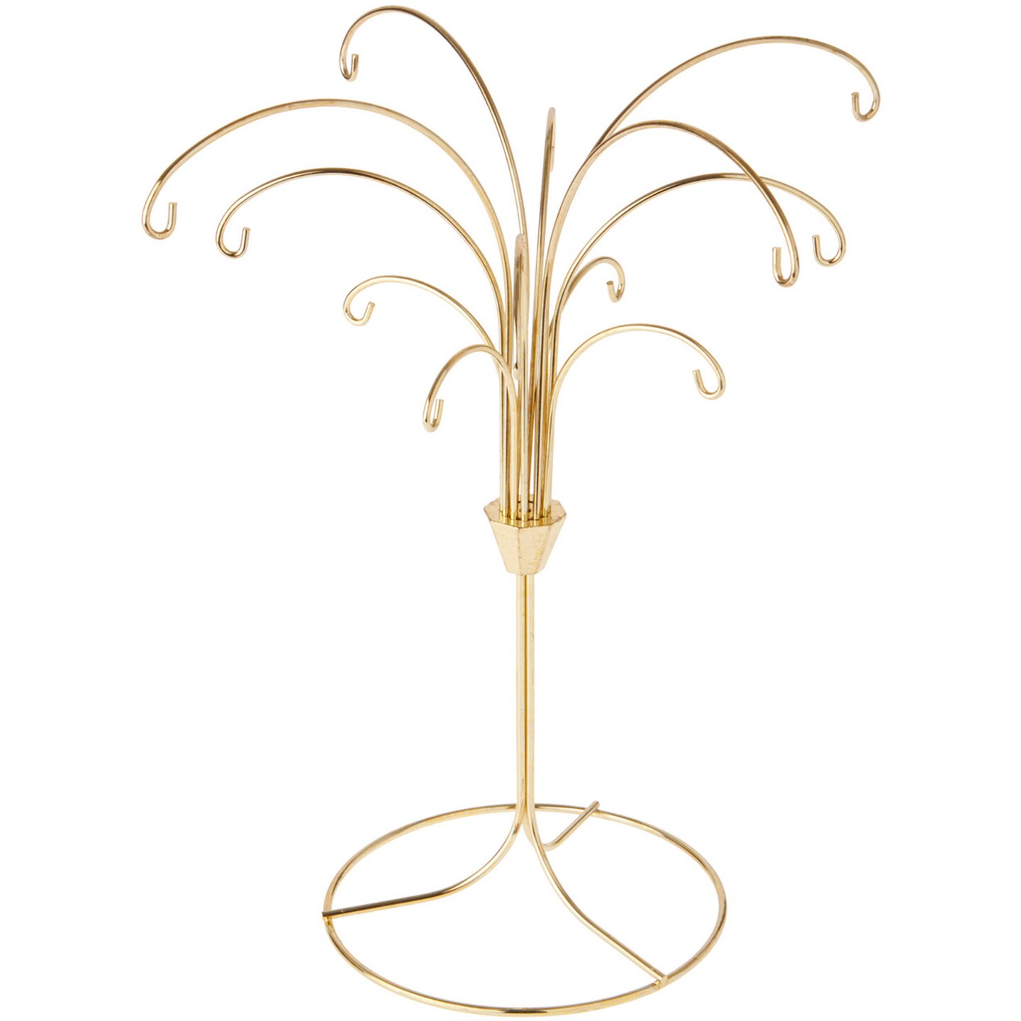 Bard&#x27;s 12 Arm Gold-toned Ornament Stand, Tree, 11.5&#x22; H x 10&#x22; W x 10&#x22; D