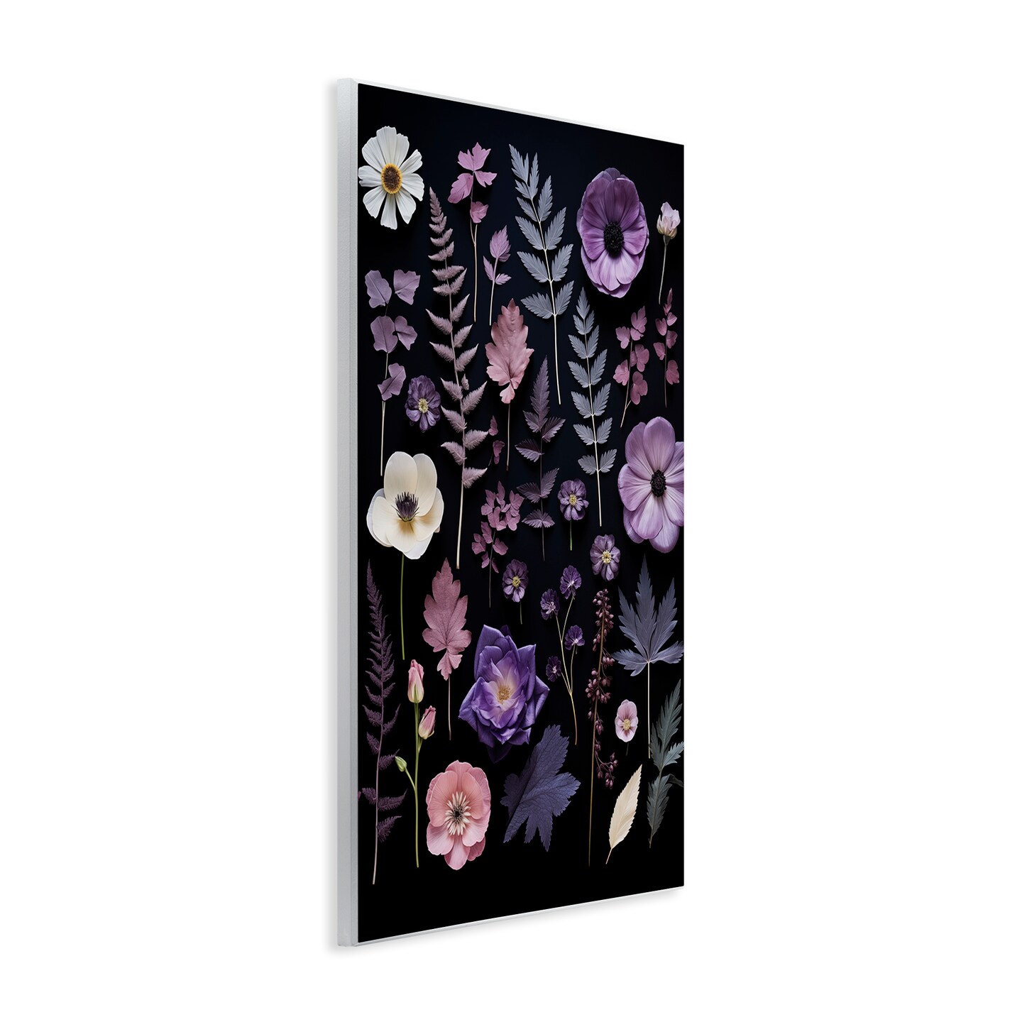 Stupell Industries Mixed Purple Toned Flowers Wall Plaque Design by Heidi Kuntz