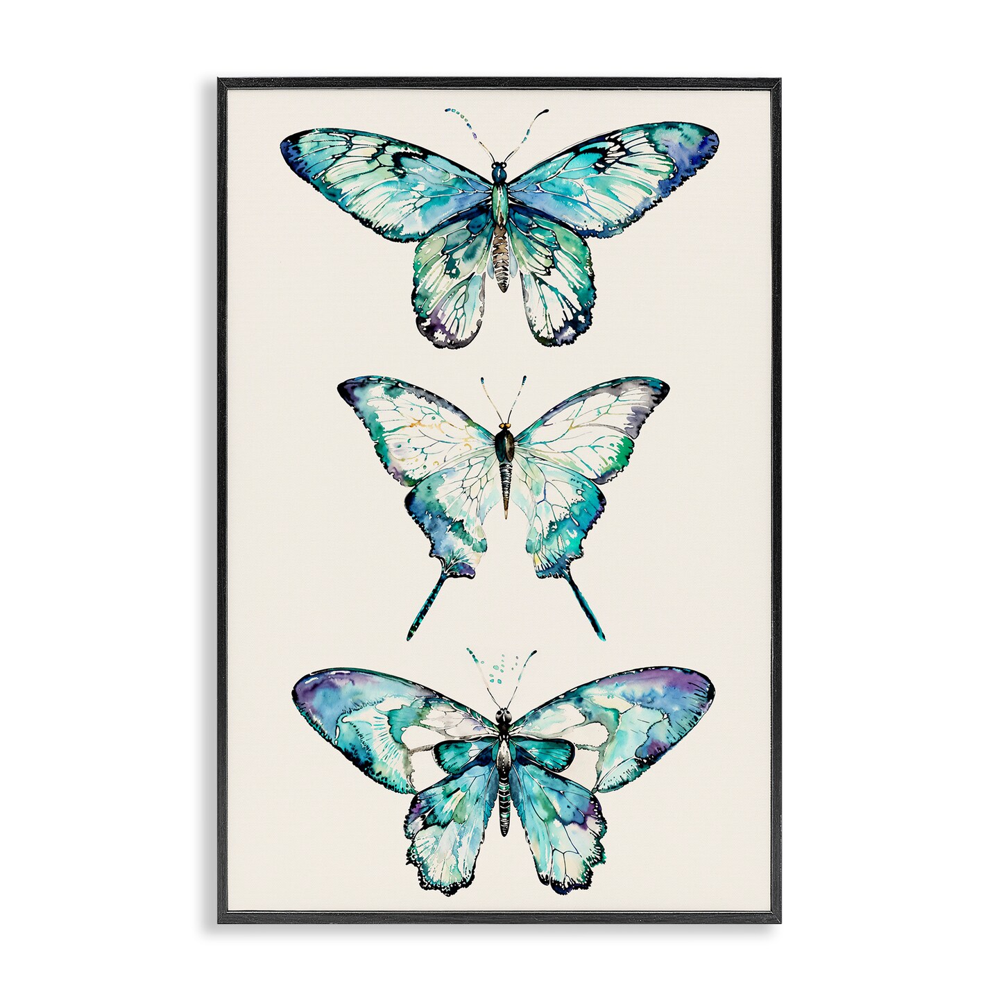Stupell Industries Classic Butterfly Specimens Framed Giclee Wall Art Design by Christine Zalewski