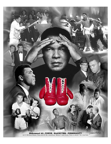 Framed Art Muhammad Ali Power, Magnetism, Personality by Wishum Gregory ...
