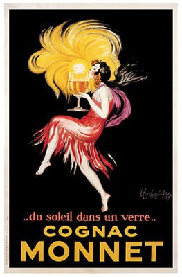 Framed Art Cognac Monnet by Leonetto Cappiello: Vintage French for