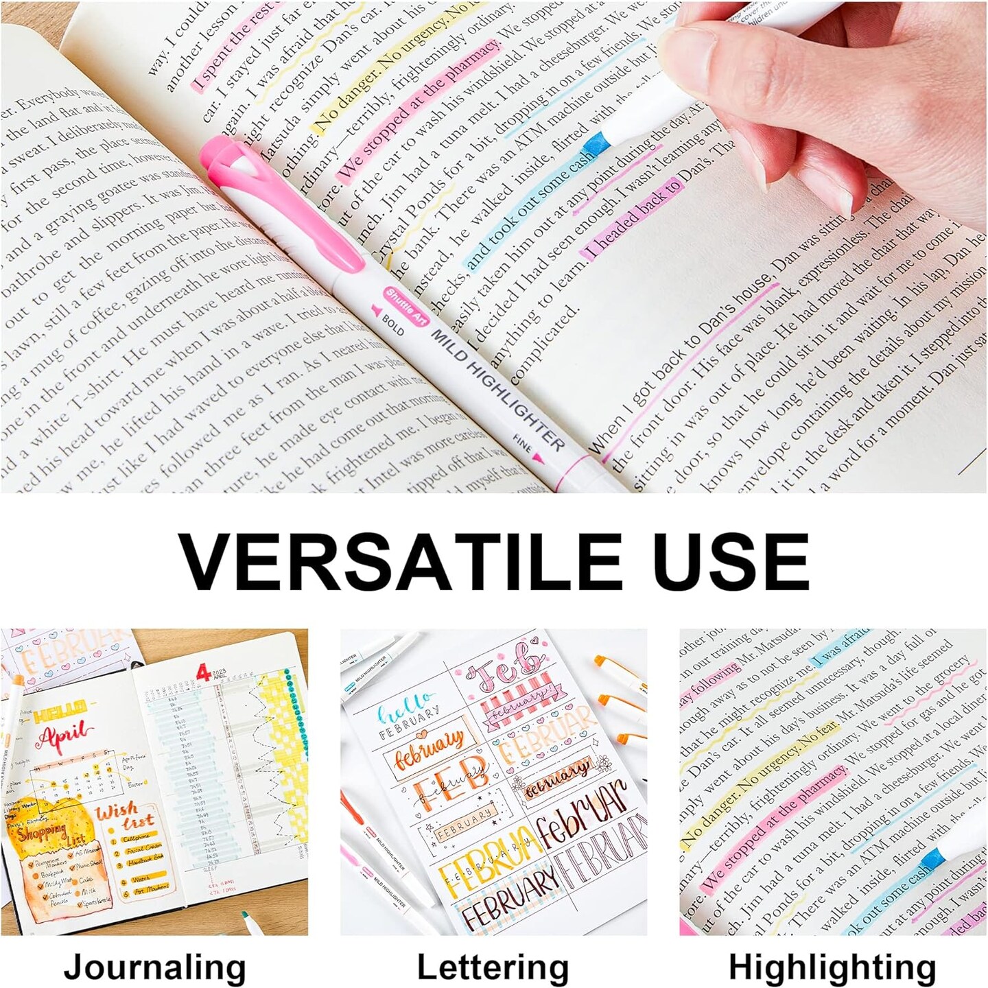 30 Colors Pastel Highlighters Pens - Dual Tip