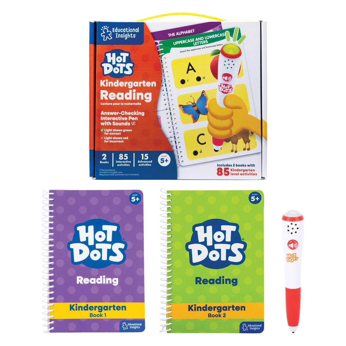 Educational Insights Hot Dots Jr. Let&#x27;s Master Kindergarten Reading