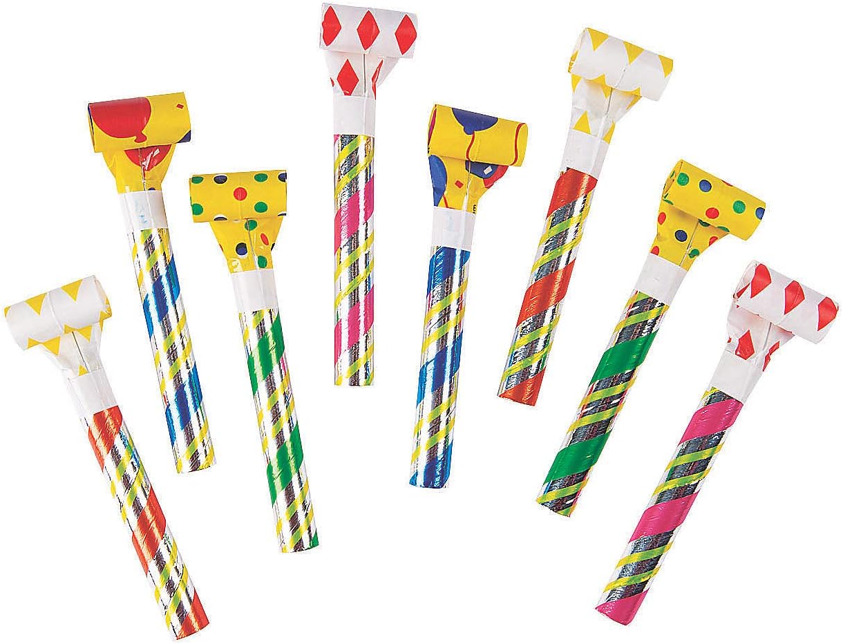 Party Blowers Bulk Pack – 144 Count Colorful Noisemakers for Birthdays, Parties & Celebrations