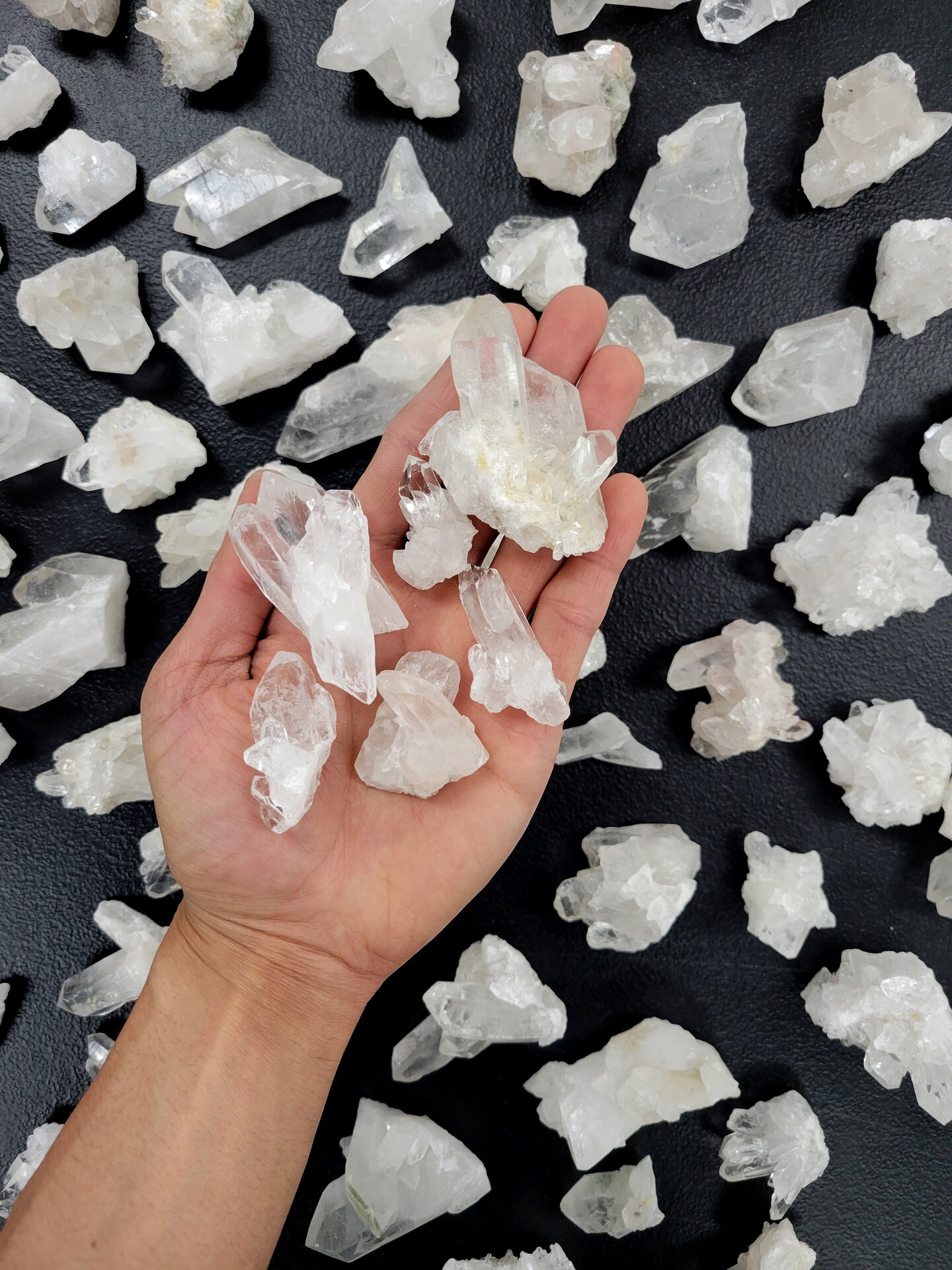 Clear Quartz Crystal Clusters Bulk