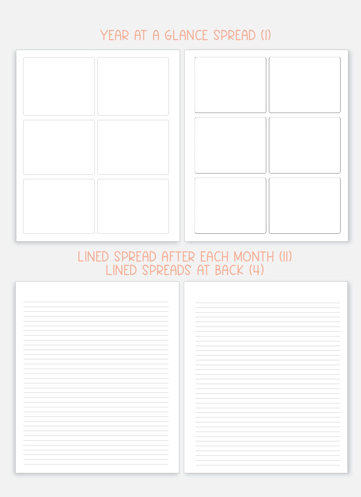 Undated Planner - Vertical Layout, Disc Bound - "Aurora" (#1306)