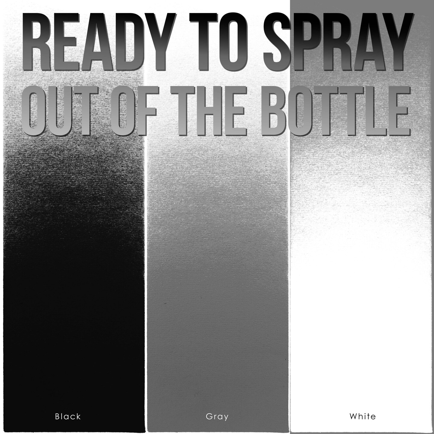 U.S. Art Supply Surface Primer Airbrush Paint Set - Black, White, Gray (4 oz) - Acrylic Primer Paint, Water-Based Acrylic Polyurethane for Miniatures, Models, Plastic, Metal, Wood, Canvas, 3D Prints