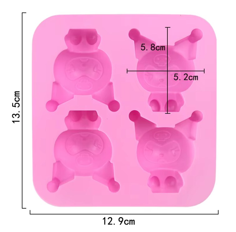 Cute Goth Bunny Silicone Mold