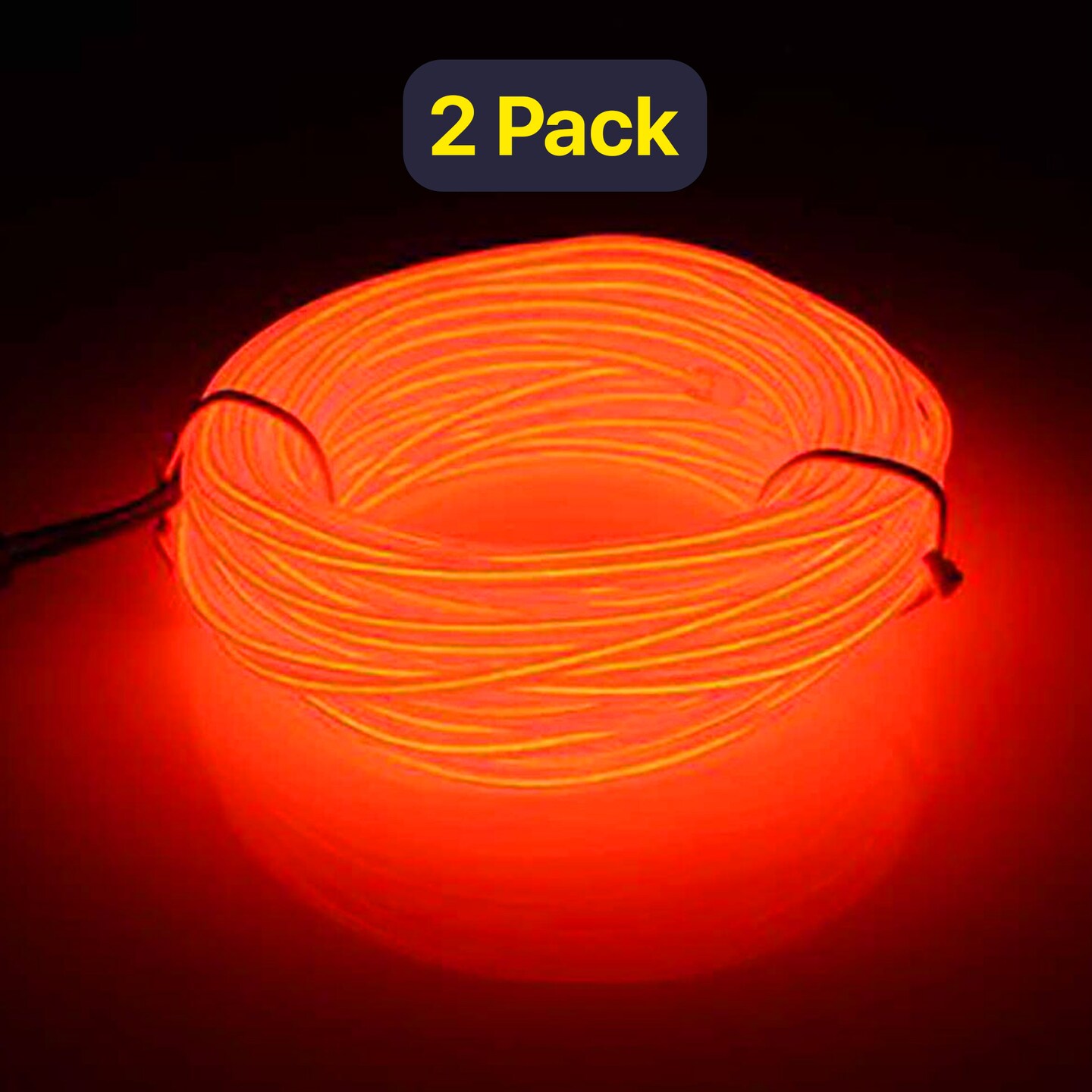 6' Neon Glow Light with Clip – Battery Operated for Easy Wear