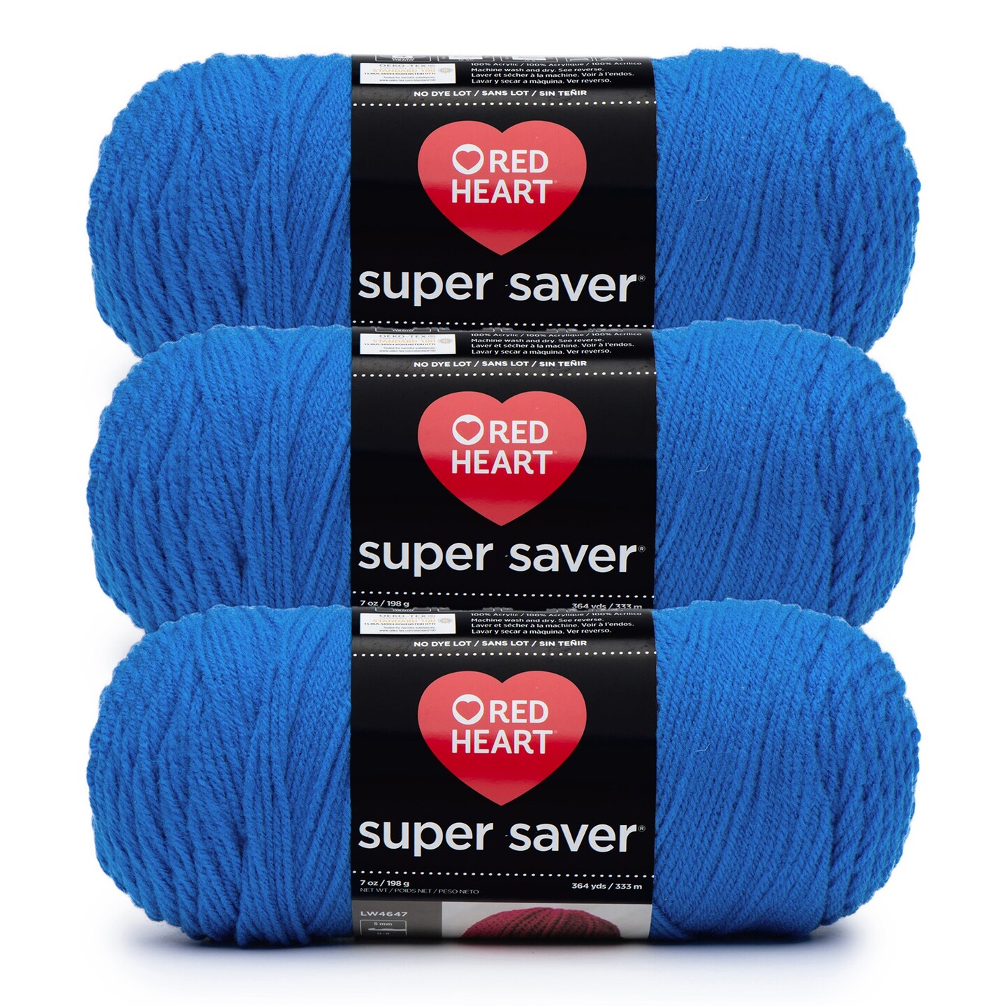 Red Heart Super Saver Yarn 24 Pack-Blue