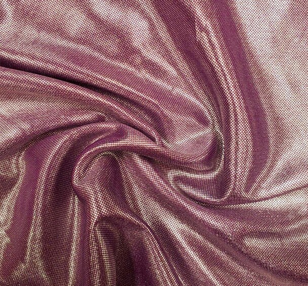 1 yard Computer Foil Magenta/Silver Fabric, Lightweight 100% Polyester Apparel &#x26; Dancewear Material, Width 44/45&#x22;