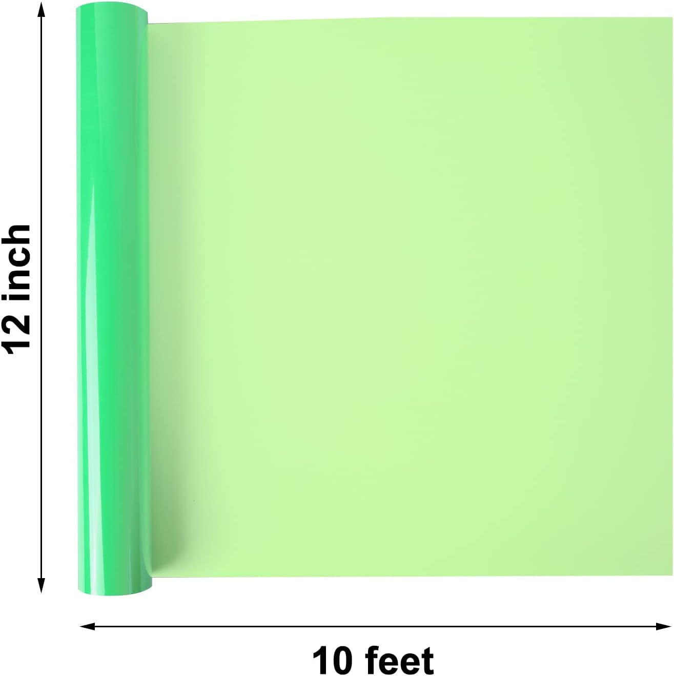 Glow in The Dark Heat Transfer Vinyl Roll, 12&#x22; x 10ft