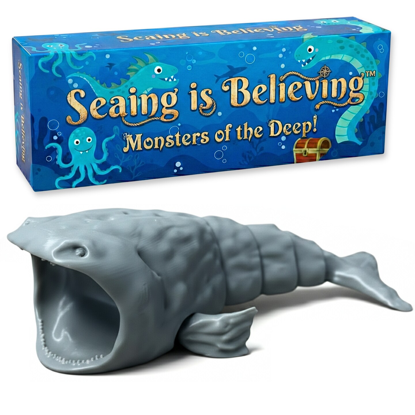 Sea Eater Abyssal Cryptid Figurine – Giant Leviathan Sea Monster