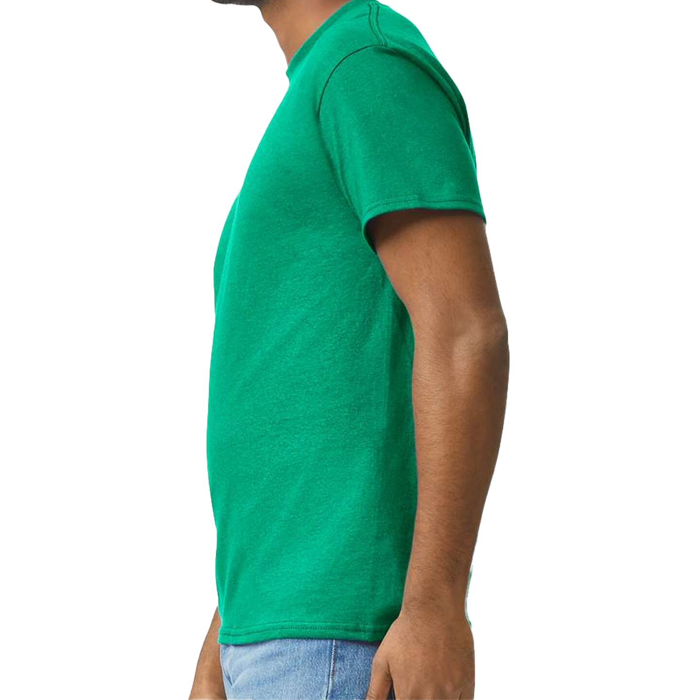 Gildan Men's Ultra Cotton Blank T-Shirt for Vinyl & HTV Projects, Kelly Crewneck Classic Fit Tee S-5XL