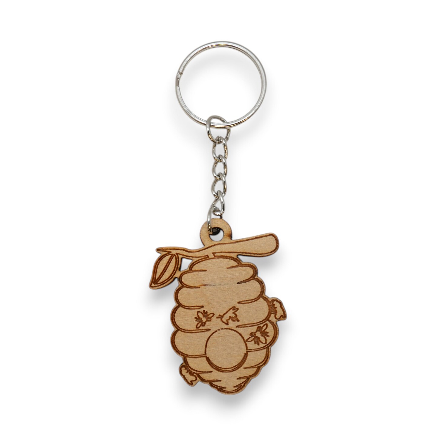 Keychain - Bee Hive - Birch wood | Michaels