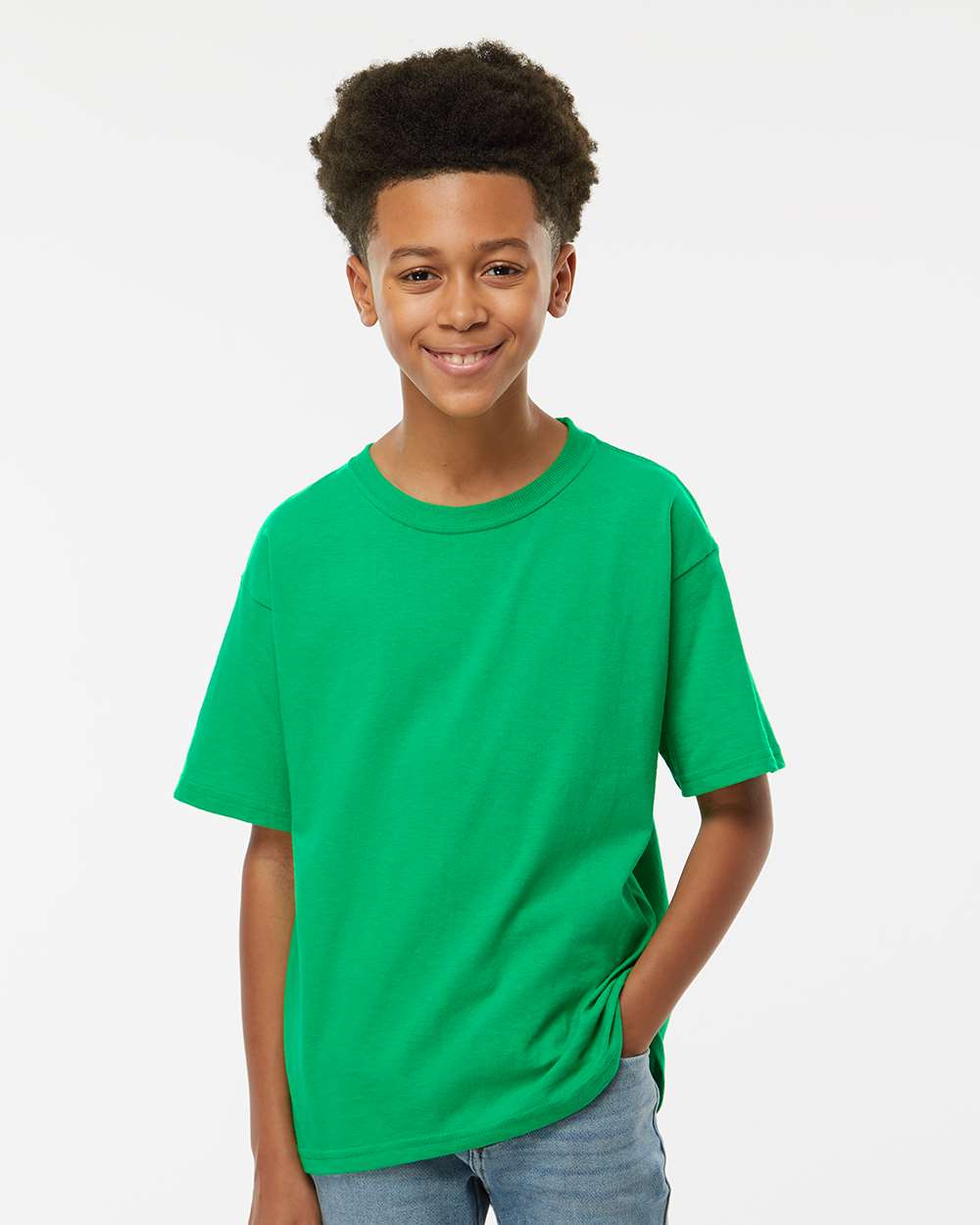 Youth Soft Touch Crewneck T-Shirt for School, Sports & Everyday Casual Wear
