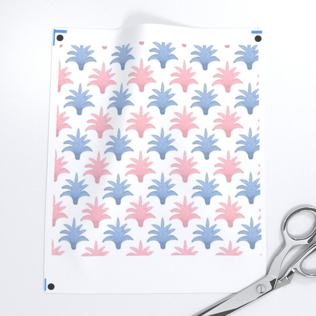 Watercolor Floral Small Scale Abstract Botanical Garden Bloom Custom Printed Fabric by Spoonflower Various Fabrics by the Yard or Fat Quarter