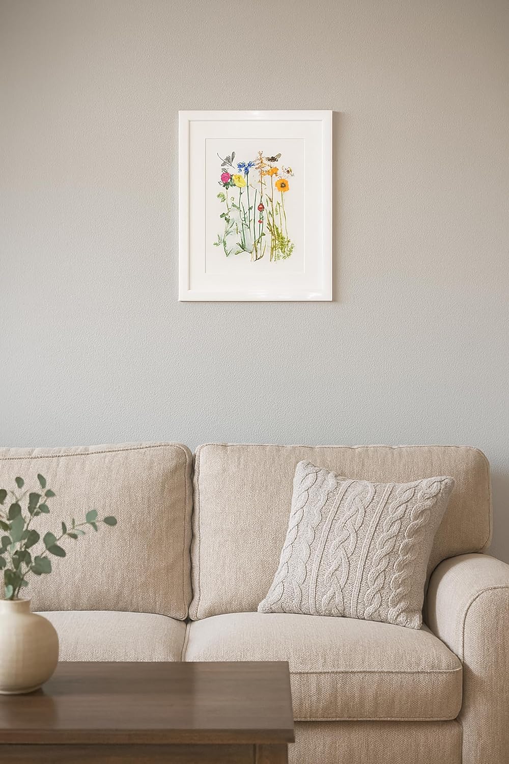 Thea Gouverneur Wildflowers Counted Cross Stitch Kit – 16CT Aida, DMC Threads & Hoop, Beginner-Friendly DIY Embroidery for Adults, 8×10 Inch