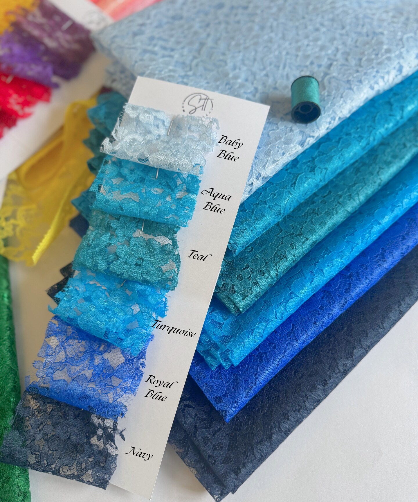 Raschel Lace Fabric by the Yard, 60" Wide Lightweight Floral Lace