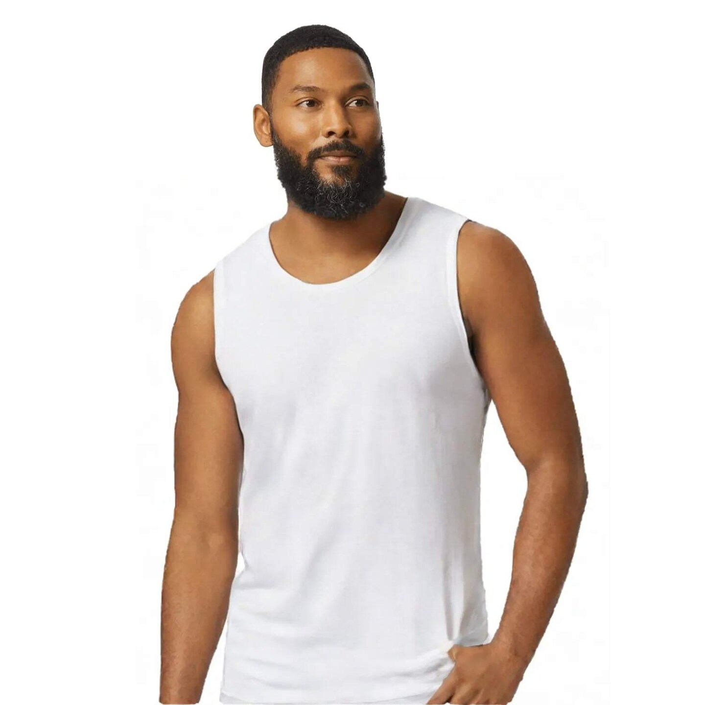 Gildan Heavy Cotton Sleeveless Tank Top Classic Unisex Plain Tank for Everyday Wear