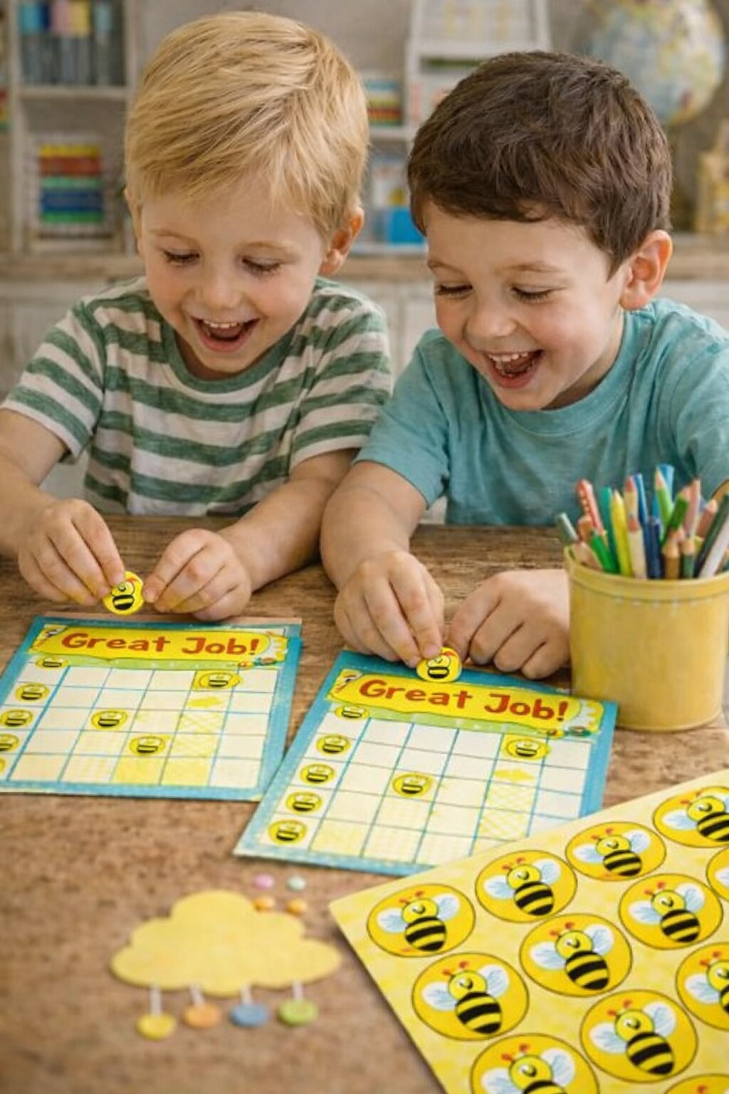 Bees Buzz superSpots® Stickers – 800 Count, Fun Mini Bee Reward Stickers