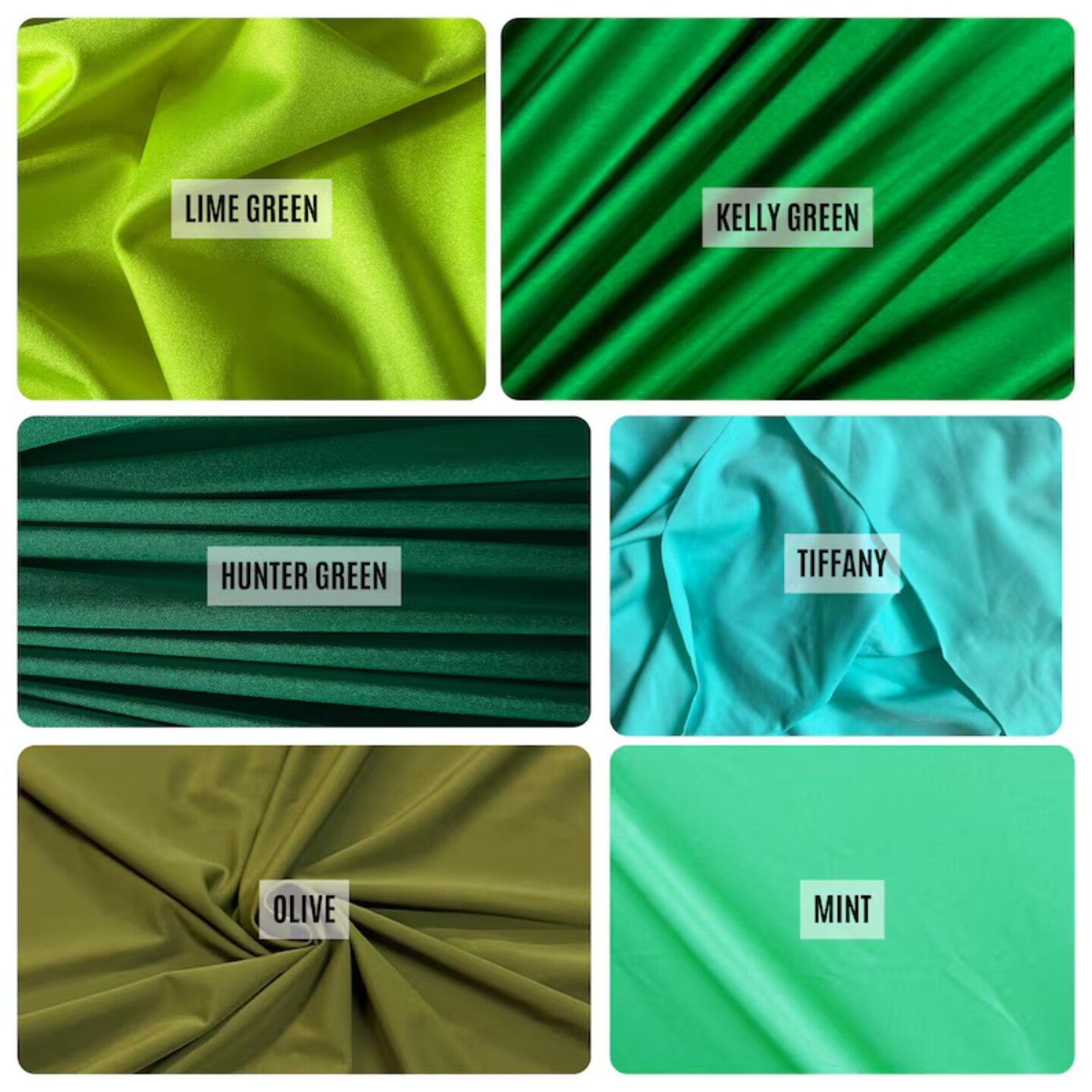 Nylon Spandex Fabric by the Yard, 60" Wide 4-Way Stretch Milliskin Fabric for Activewear, Swimwear, Dancewear