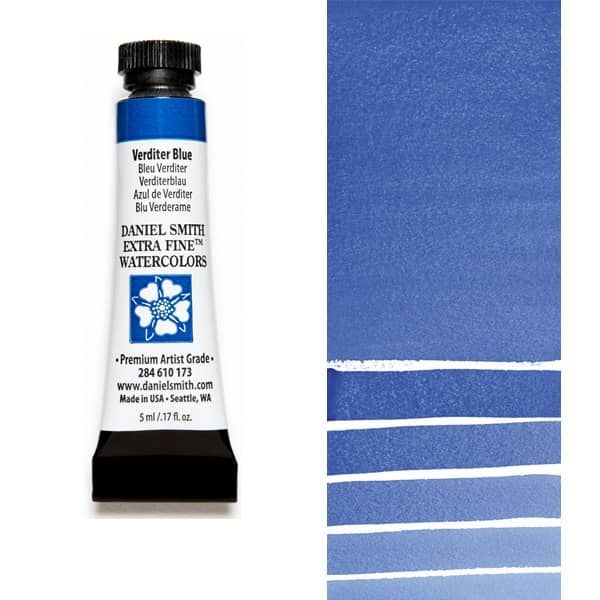 Daniel Smith Extra Fine Watercolors - Verditer Blue, 5 ml Tube