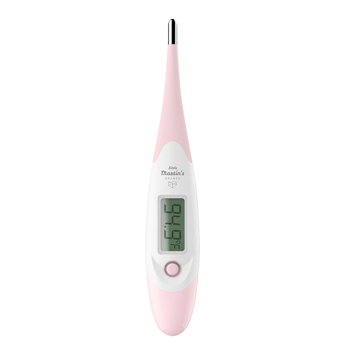 Little Martin's: Digital Thermometer - Pink - Oral Armpit & Rectal Temperature Reading, Infant-Baby-Kid-Adult, Waterproof, Flexible, Hospital Grade