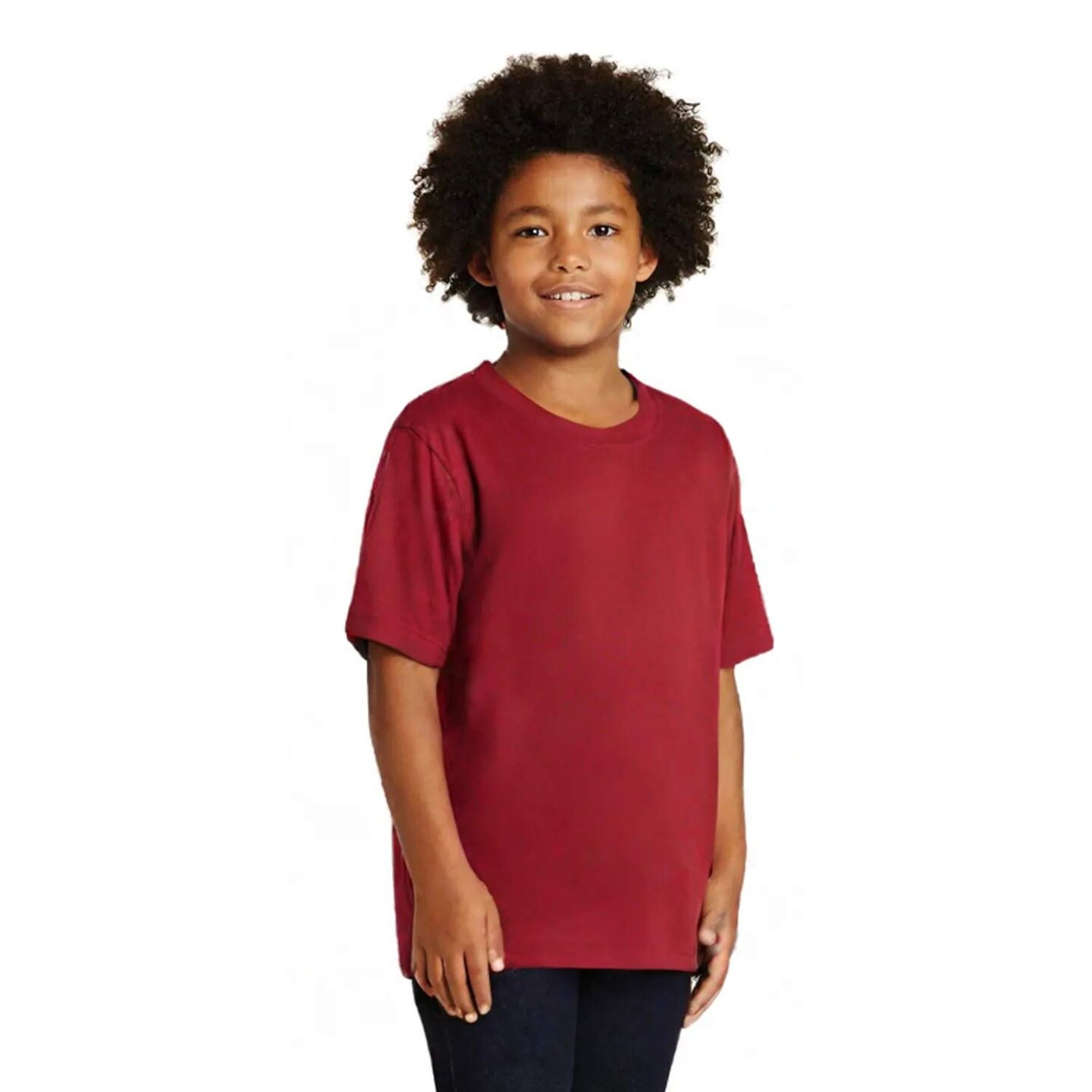 Gildan Heavy Cotton Youth Crewneck Short Sleeve T-Shirt Durable Kids Basic Tee for Everyday Comfort