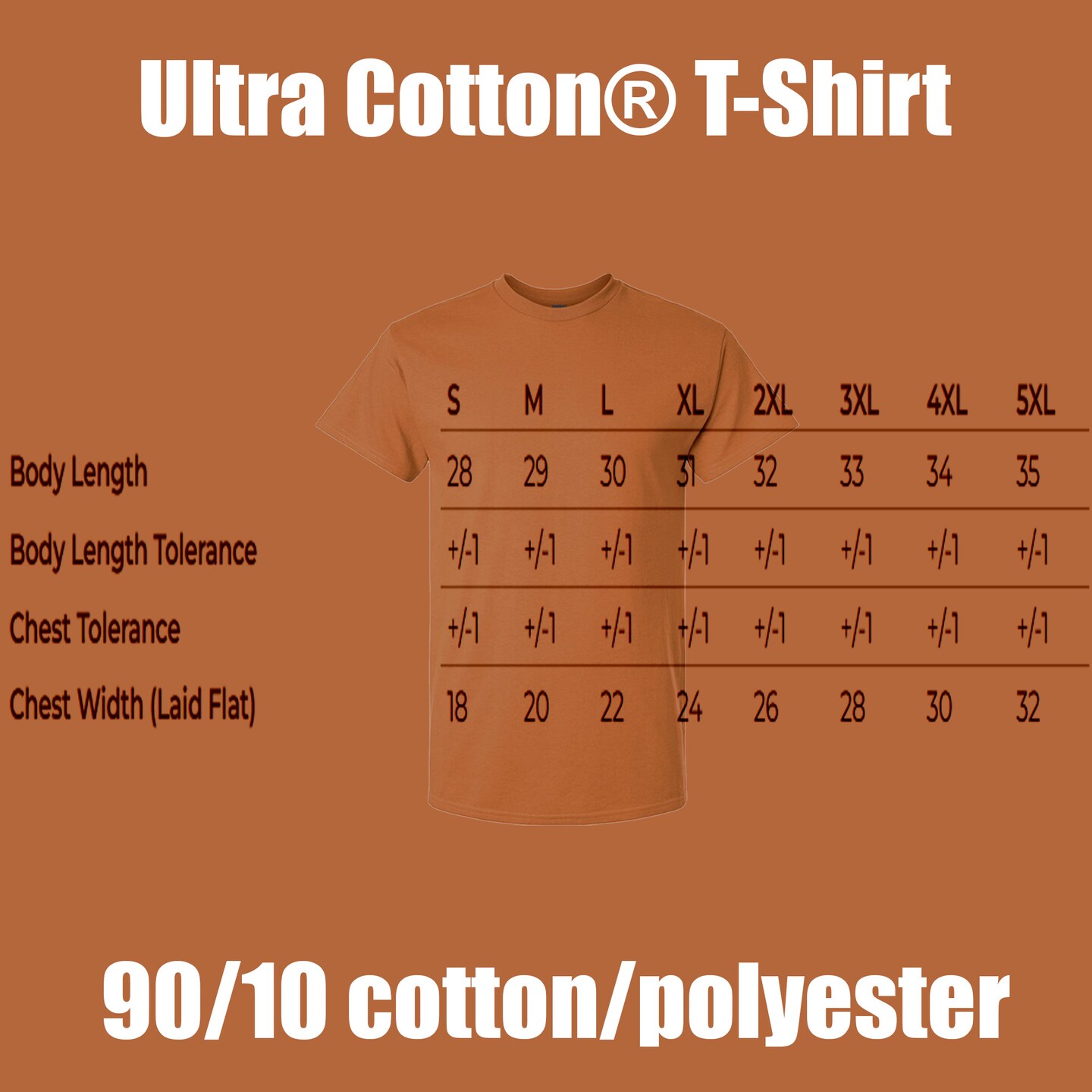Gildan Ultra Cotton Short Sleeve T-Shirt Bundle, Texas Orange Unisex Crewneck Blanks for DIY Printing