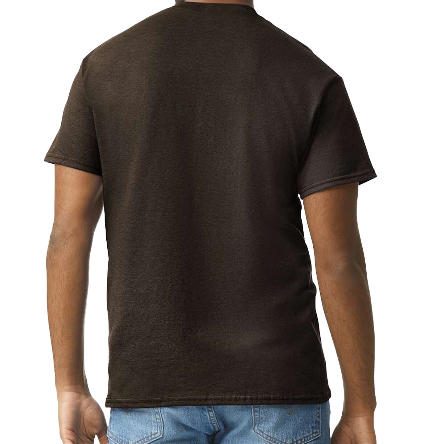 Gildan Ultra Cotton Short Sleeve Tee Pack for Heat Transfer, Dark Chocolate Crewneck T-Shirt Custom Printing