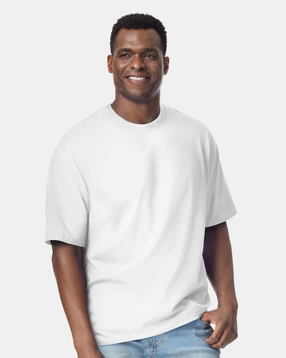 Gildan Hammer Oversized Crewneck Short Sleeve Heavy Cotton T-Shirt for Streetwear & Layering