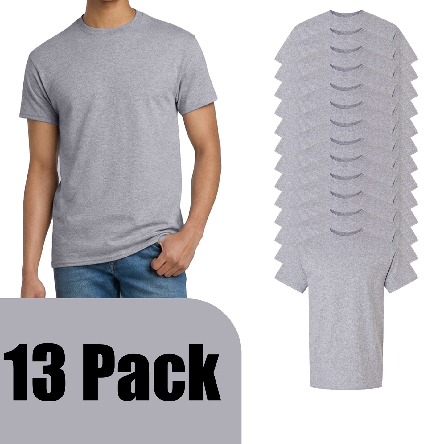 Gildan Unisex Ultra Cotton T-Shirt, Crewneck Blanks Short Sleeve for DIY Printing