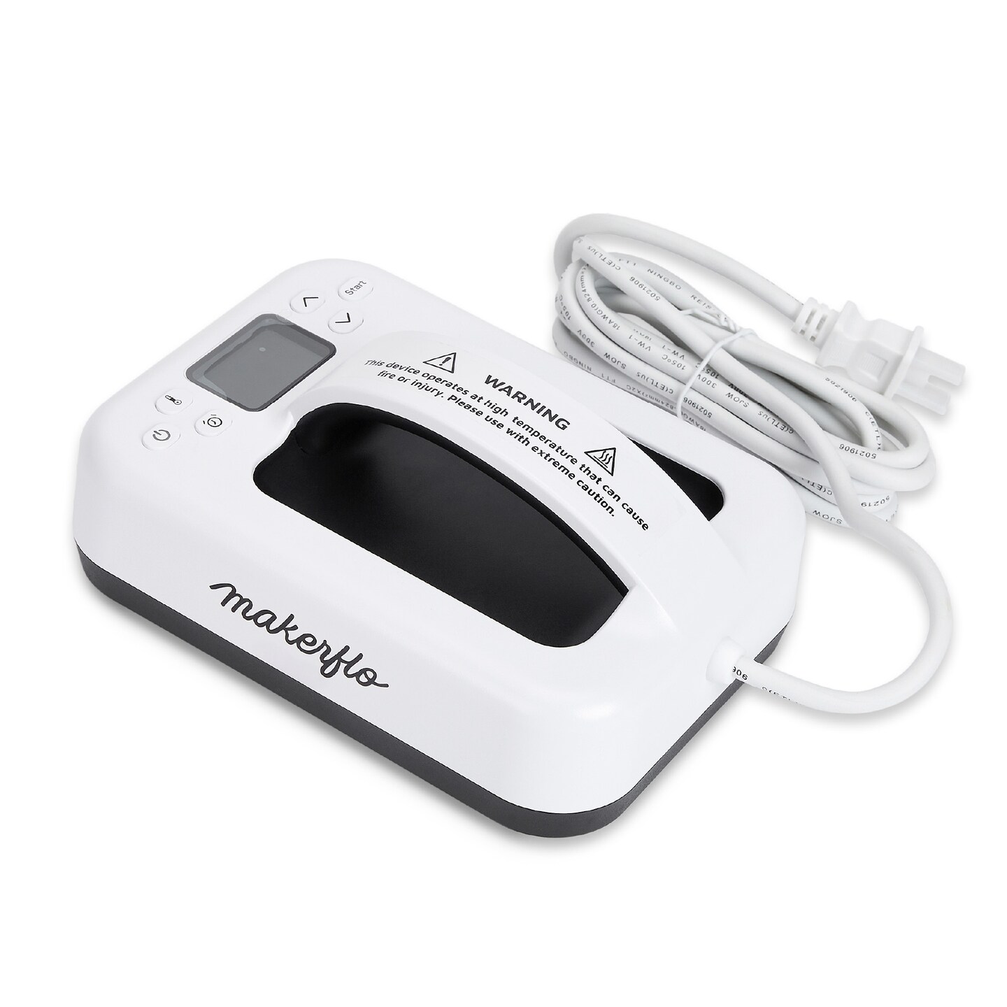 MakerFlo Compact Heat Press Machine with 7" x 5" Heating Plate - Portable & Efficient for DIY Projects