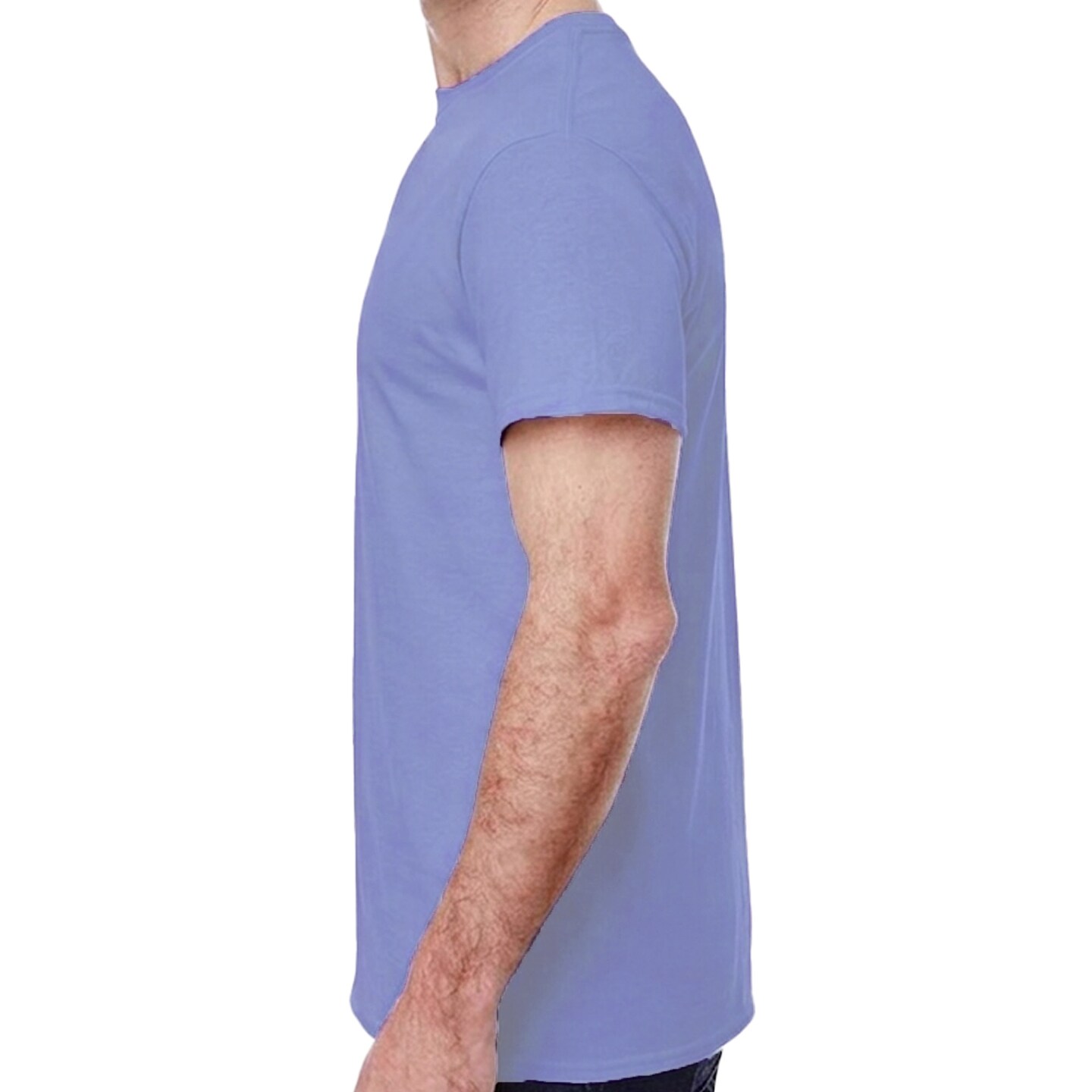 Gildan Heavy Cotton Crewneck T-Shirt Craft Bundle, Unisex Violet Short Sleeve Blanks for DIY Printing