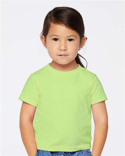 Rabbit Skins Toddler Cotton Jersey Crew Neck Short Sleeve Tee - 3301T