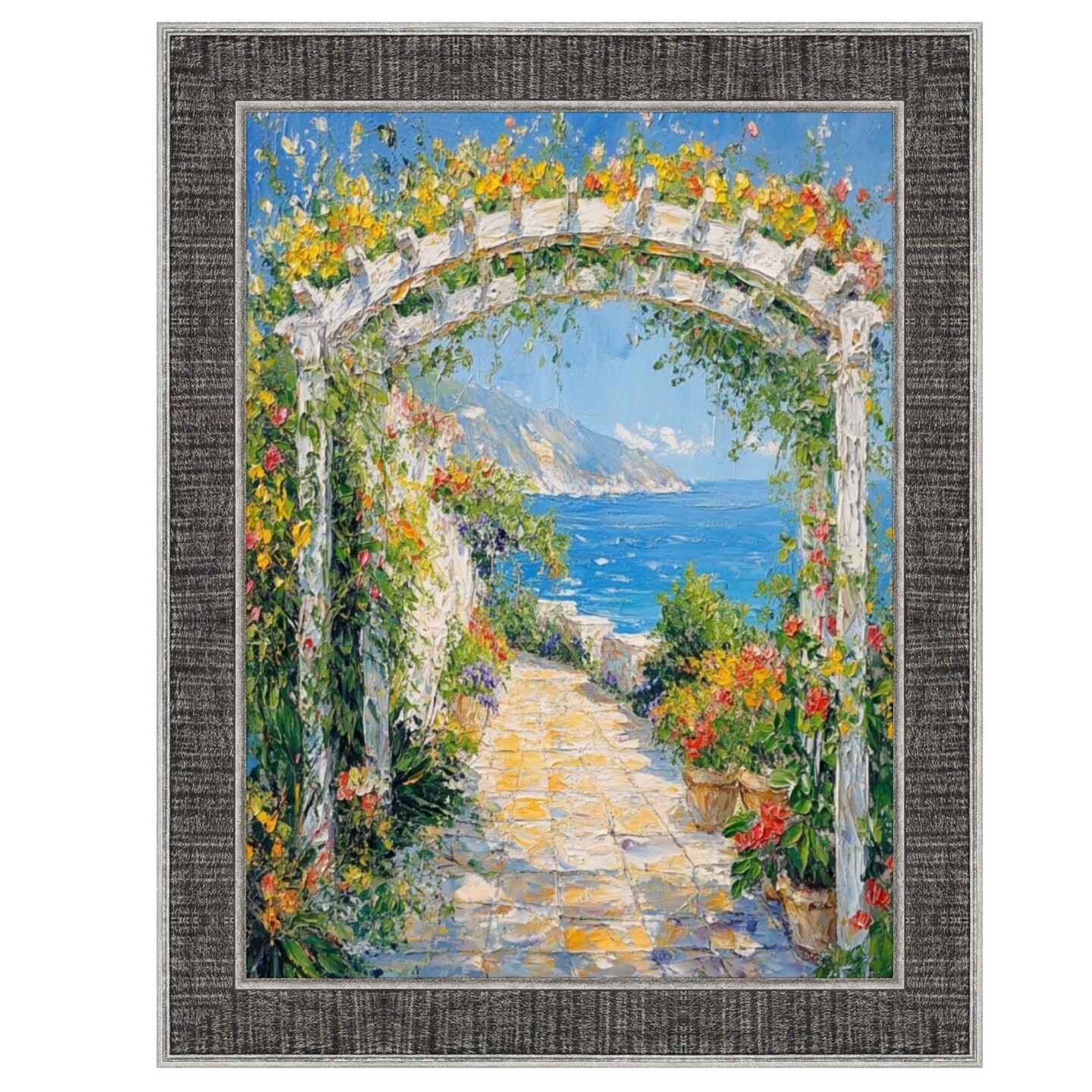 Rustic Wood Black Silver Picture Frame 20x24 frame